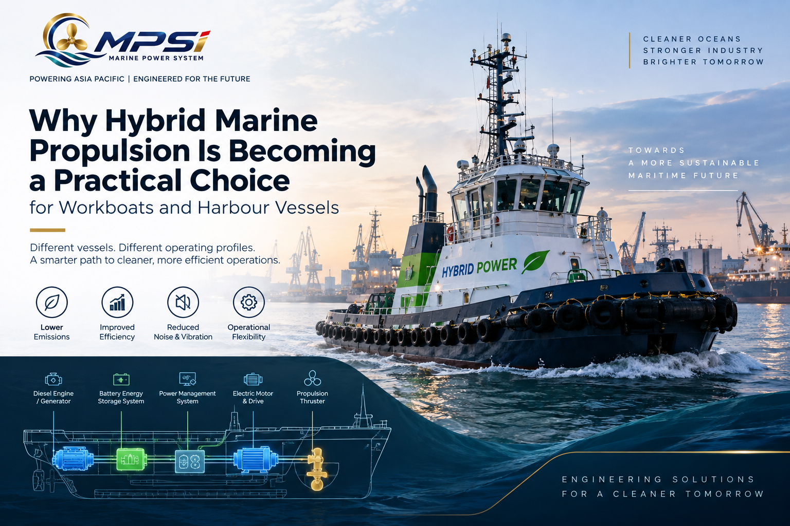 Why Hybrid Marine Propulsion Is Becoming a Practical Choice for Workboats and Harbour Vessels